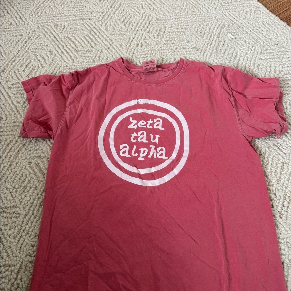 Comfort Colors Kids Tee - Red with White Print